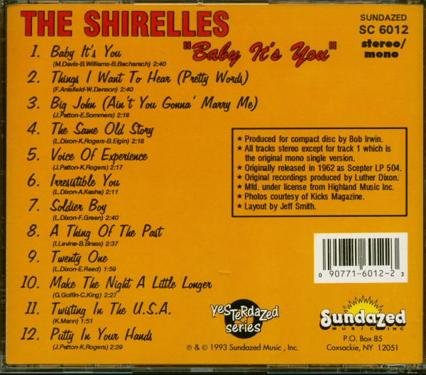 Baby It's You (CD)