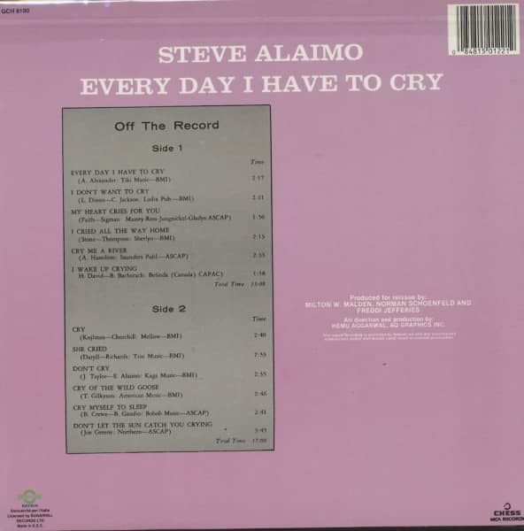 Everyday I Have To Cry (LP)