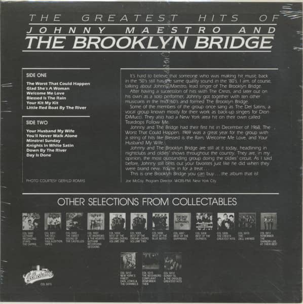 The Greatest Hits Of Johnny Maestro And The Brooklyn Bridge (LP)