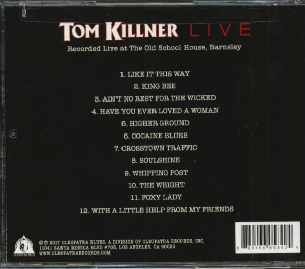 Tom Killner Live (CD)