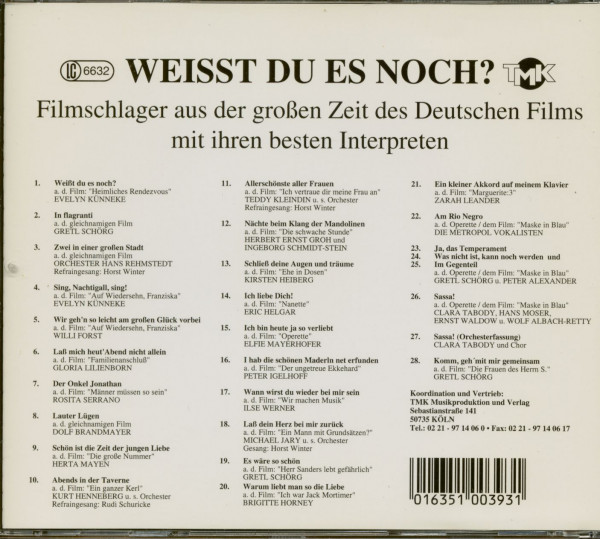 Weisst du es noch ? (CD)