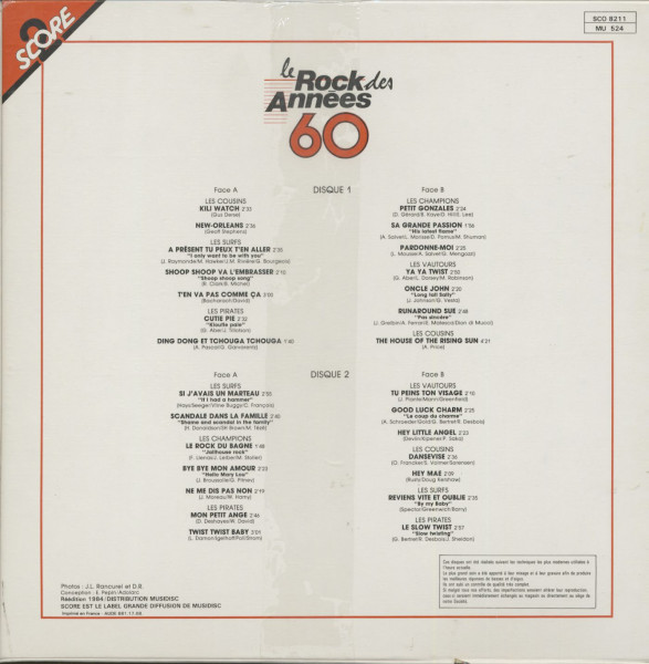 Le Rock Des Annees 60 (2-LP)